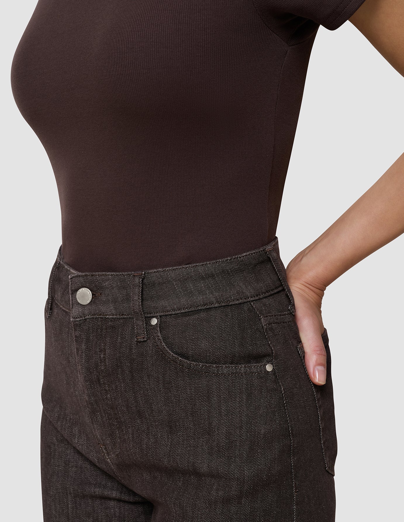 Women's Evelin Jeans Straight Chocolate
